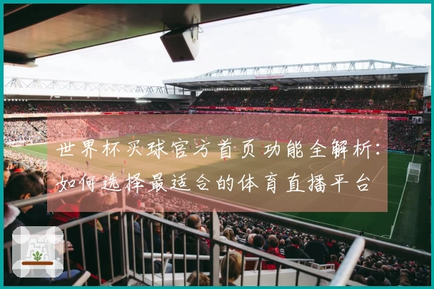 世界杯买球官方首页功能全解析:如何选择最适合的体育直播平台